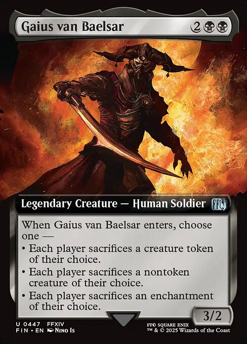 Gaius van Baelsar - Final Fantasy FIN - NM - 0447 U (Extended Foil)