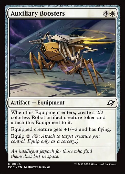 Auxiliary Boosters - Edge of Eternities EOE - NM - 0005 C (Foil)
