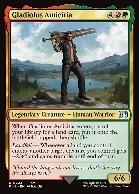 Gladiolus Amicitia - Final Fantasy FIN - NM - 0224 U (Foil)