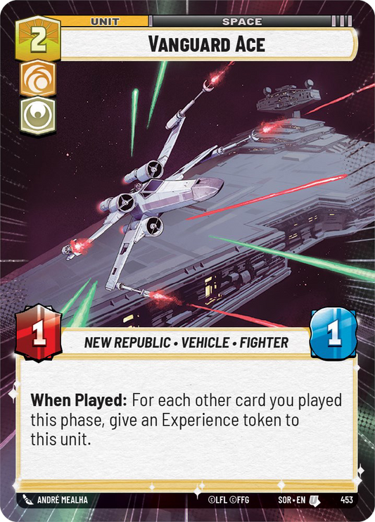 Vanguard Ace - U 453/252 - Spark of Rebellion SOR - Star Wars Unlimited (Hyperspace)