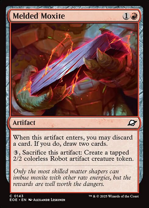 Melded Moxite - Edge of Eternities EOE - NM - 0143 C (Foil)