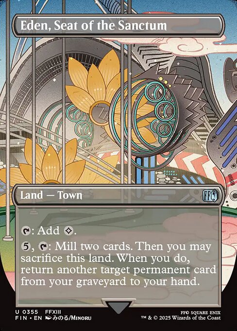 Eden, Seat of the Sanctum - Final Fantasy FIN - NM - 0355 U (Borderless)