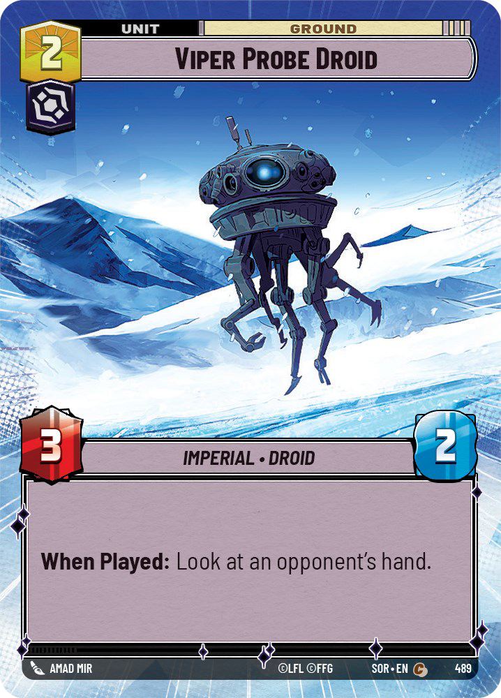 Viper Probe Droid - C 489/252 - Spark of Rebellion SOR - Star Wars Unlimited (Hyperspace Foil)