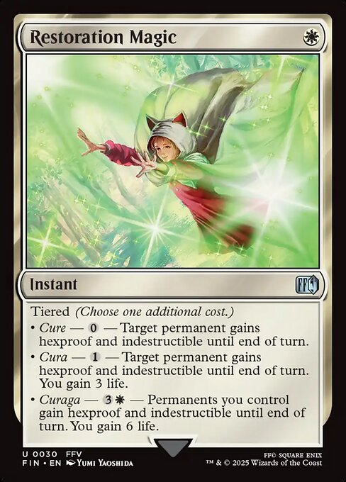Restoration Magic - Final Fantasy FIN - NM - 0030 U (Foil)