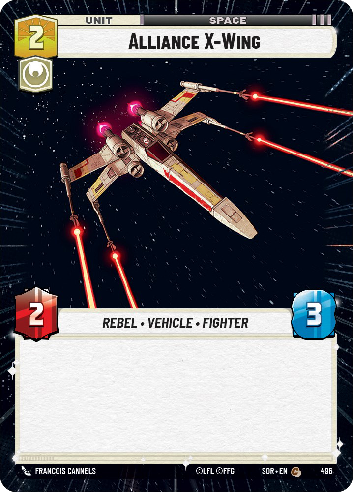 Alliance X-Wing - C 496/252 - Spark of Rebellion SOR - Star Wars Unlimited (Hyperspace)