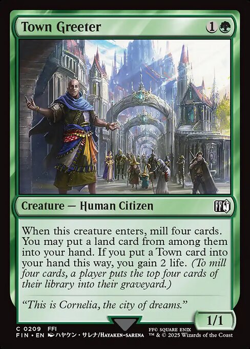 Town Greeter - Final Fantasy FIN - NM - 0209 C (Foil)