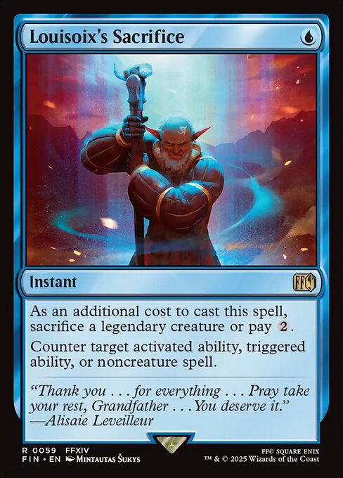 Louisoix's Sacrifice - Final Fantasy FIN - NM - 0059 R (Foil)