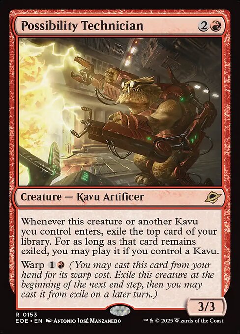 Possibility Technician - Edge of Eternities EOE - NM - 0153 R (Foil)