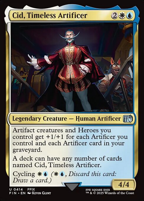 Cid, Timeless Artificer - Final Fantasy FIN - NM - 0414 U (Foil)