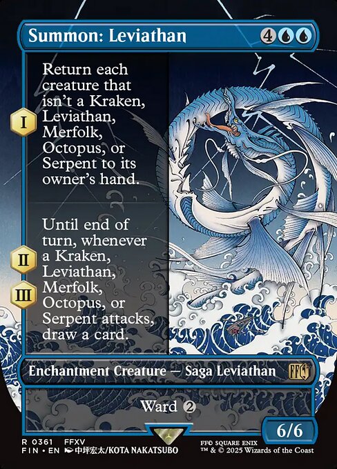 Summon: Leviathan - Final Fantasy FIN - NM - 0361 R (Borderless)