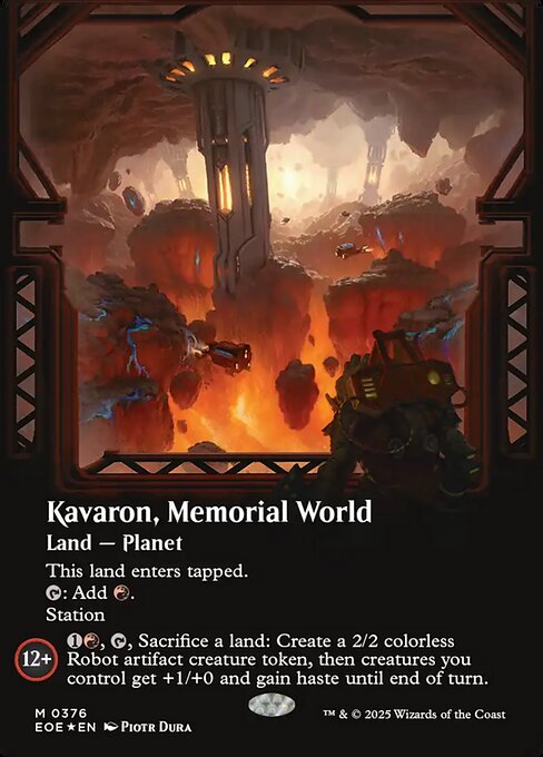 Kavaron, Memorial World - Edge of Eternities EOE - NM - 0376 M (Showcase Foil)