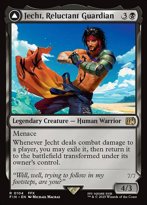 Jecht, Reluctant Guardian // Braska's Final Aeon - Final Fantasy FIN - NM - 0104 R (Foil)