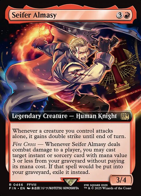 Seifer Almasy - Final Fantasy FIN - NM - 0466 R (Extended Foil)