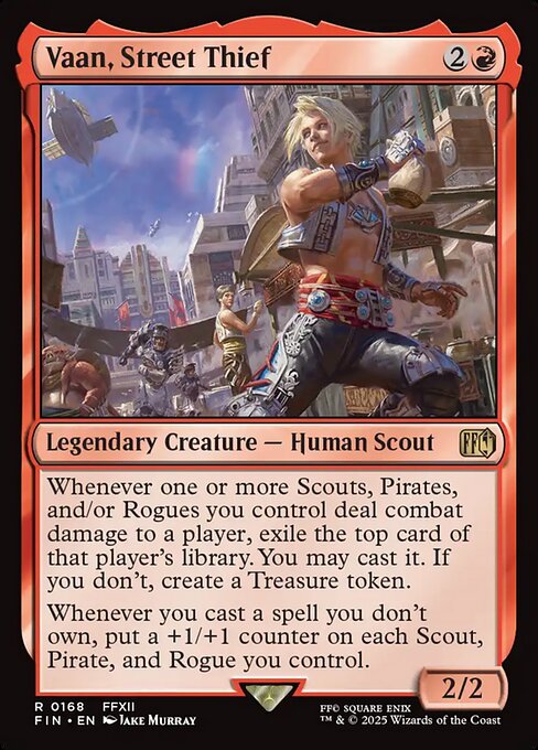 Vaan, Street Thief - Final Fantasy FIN - NM - 0168 R (Foil)