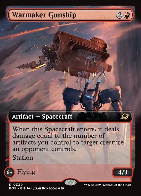 Warmaker Gunship - Edge of Eternities EOE - NM - 0339 R (Extended)