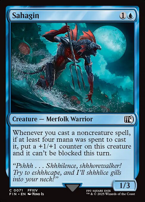 Sahagin - Final Fantasy FIN - NM - 0071 C (Foil)