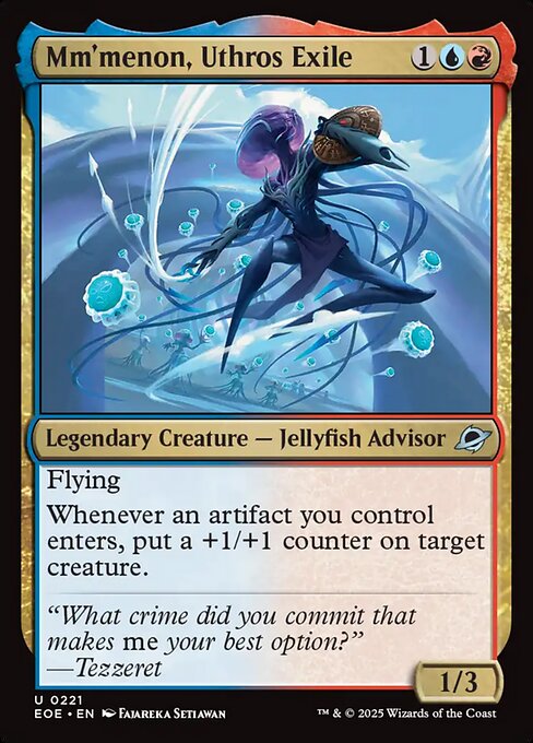 Mm'menon, Uthros Exile - Edge of Eternities EOE - NM - 0221 U (Foil)