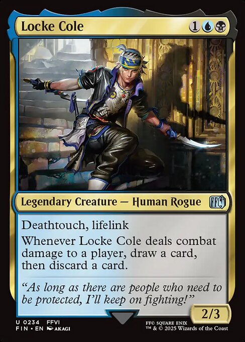 Locke Cole - Final Fantasy FIN - NM - 0234 U (Foil)