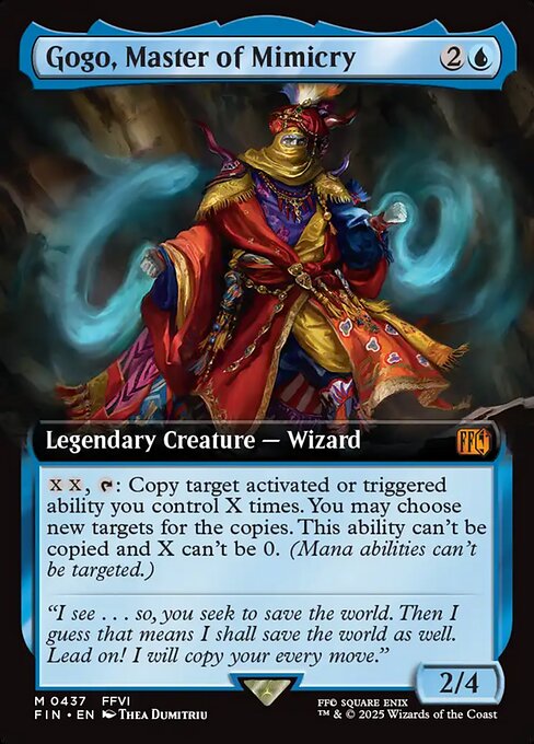 Gogo, Master of Mimicry - Final Fantasy FIN - NM - 0437 M (Extended Foil)