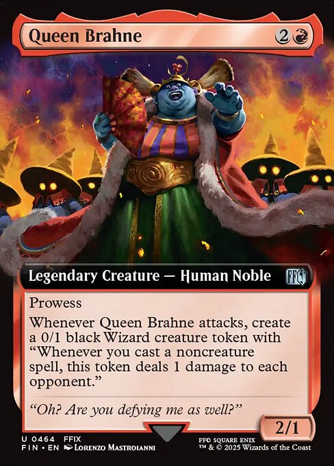 Queen Brahne - Final Fantasy FIN - NM - 0464 U (Extended Foil)