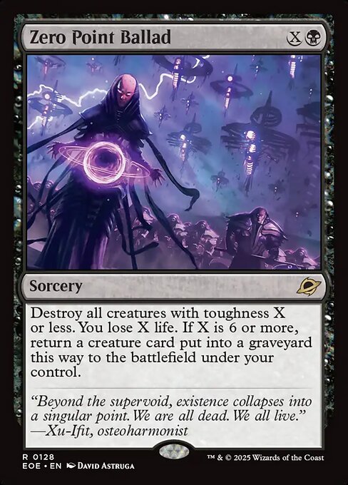 Zero Point Ballad - Edge of Eternities EOE - NM - 0128 R (Foil)