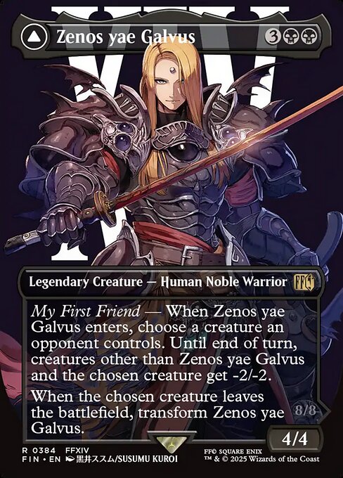 Zenos yae Galvus // Shinryu, Transcendent Rival - Final Fantasy FIN - NM - 0384 R (Borderless)
