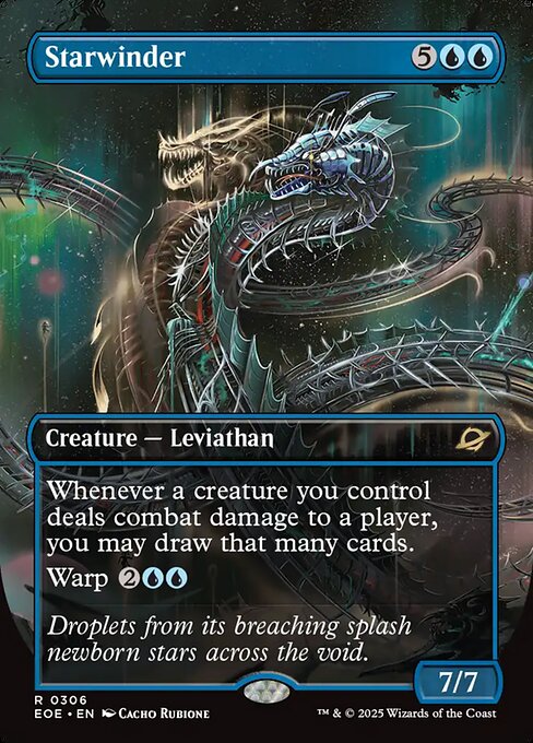 Starwinder - Edge of Eternities EOE - NM - 0306 R (Borderless Foil)
