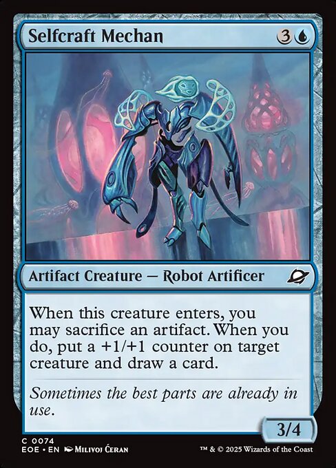 Selfcraft Mechan - Edge of Eternities EOE - NM - 0074 C (Foil)