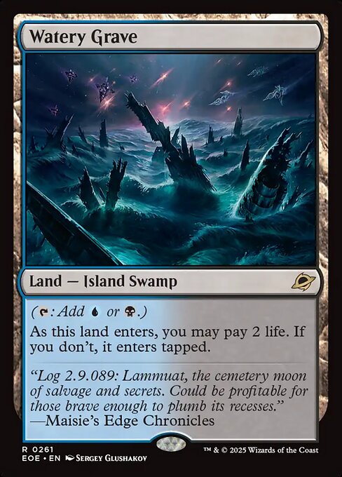 Watery Grave - Edge of Eternities EOE - NM - 0261 R (Foil)