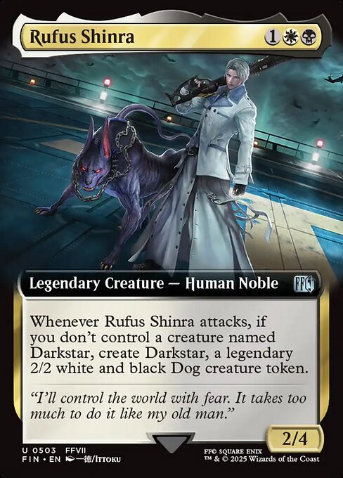 Rufus Shinra - Final Fantasy FIN - NM - 0503 U (Extended Foil)