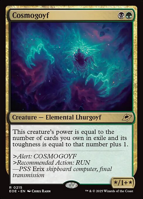 Cosmogoyf - Edge of Eternities EOE - NM - 0215 R (Foil)