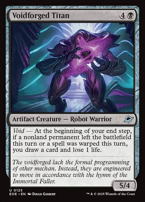 Voidforged Titan - Edge of Eternities EOE - NM - 0125 U (Foil)