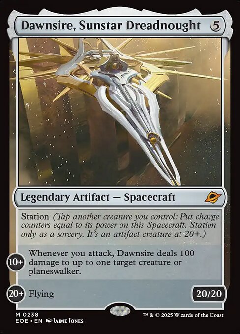 Dawnsire, Sunstar Dreadnought - Edge of Eternities EOE - NM - 0238 M (Full Art Foil)