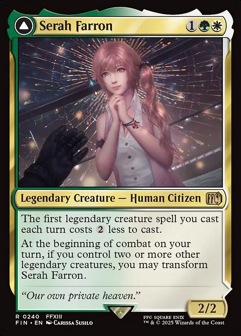 Serah Farron // Crystallized Serah - Final Fantasy FIN - NM - 0240 R (Foil)