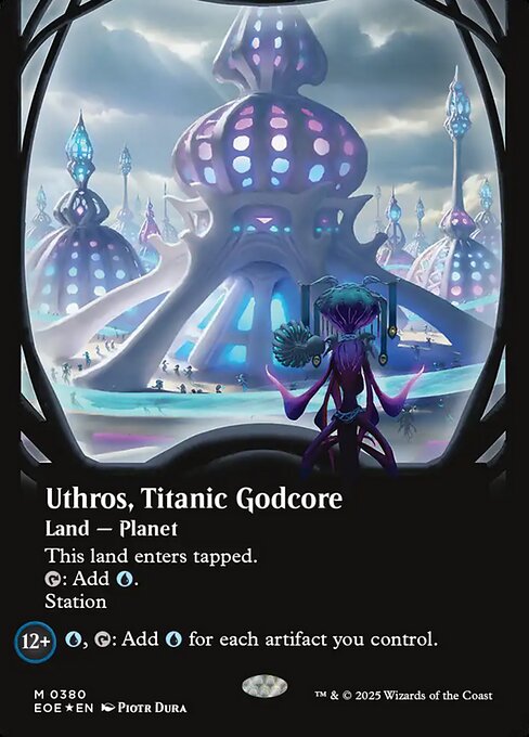 Uthros, Titanic Godcore - Edge of Eternities EOE - NM - 0380 M (Showcase Foil)