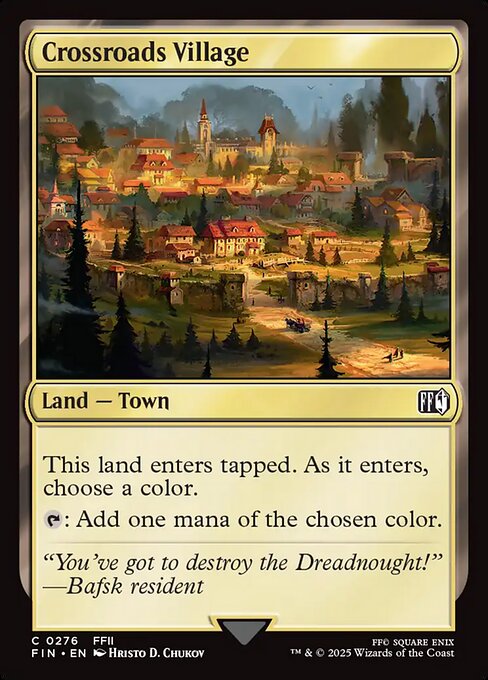 Crossroads Village - Final Fantasy FIN - NM - 0276 C (Foil)