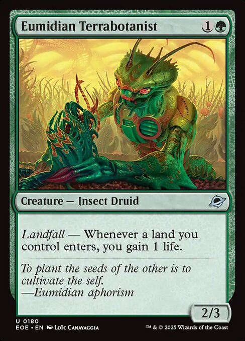 Eumidian Terrabotanist - Edge of Eternities EOE - NM - 0180 U (Foil)