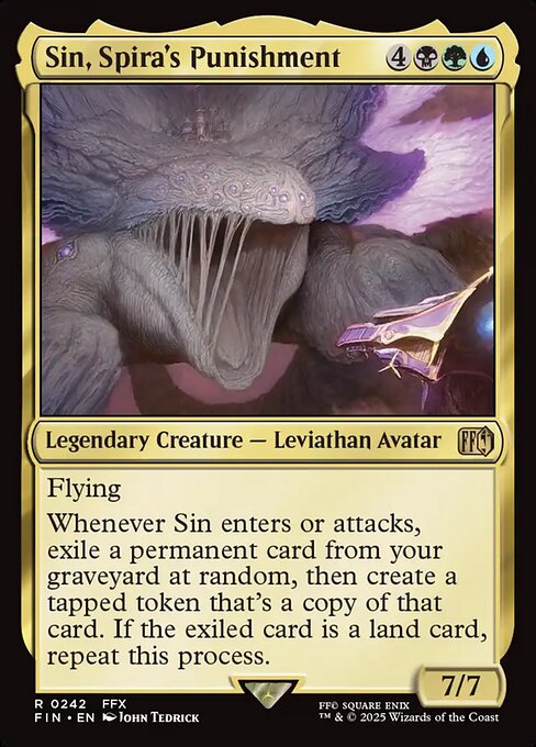 Sin, Spira's Punishment - Final Fantasy FIN - NM - 0242 R (Foil)