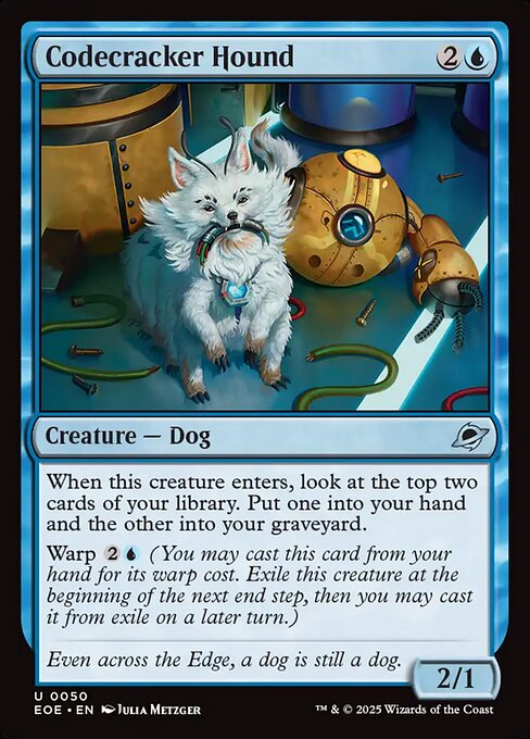 Codecracker Hound - Edge of Eternities EOE - NM - 0050 U (Foil)