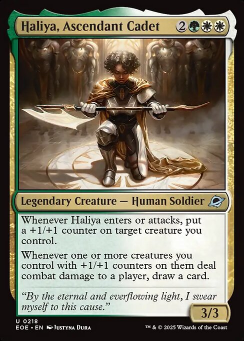 Haliya, Ascendant Cadet - Edge of Eternities EOE - NM - 0218 U (Foil)