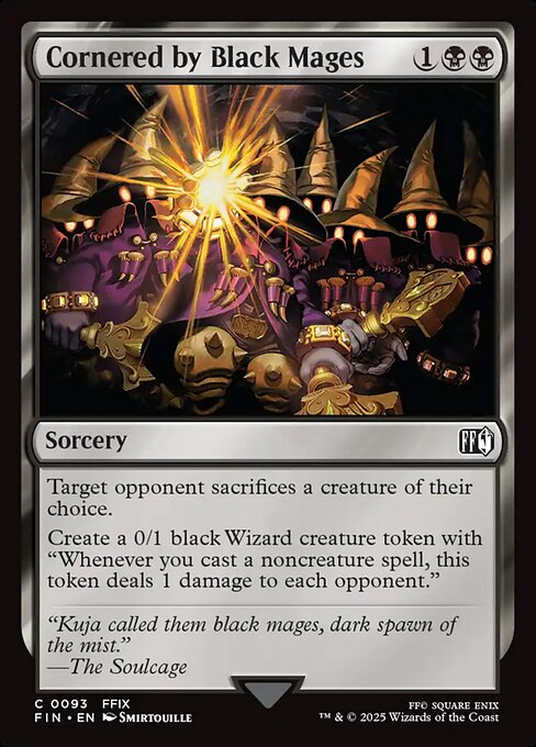 Cornered by Black Mages - Final Fantasy FIN - NM - 0093 C