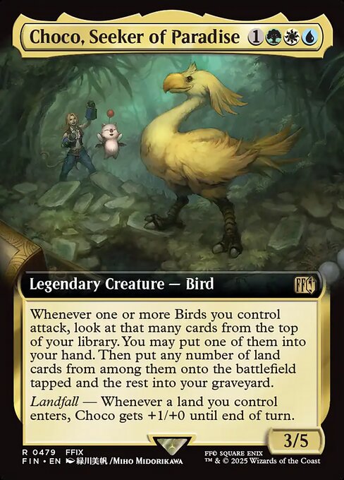 Choco, Seeker of Paradise - Final Fantasy FIN - NM - 0479 R (Extended)