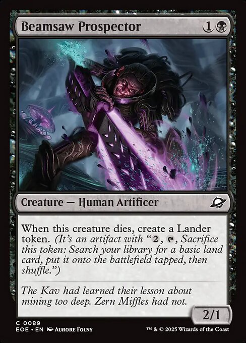 Beamsaw Prospector - Edge of Eternities EOE - NM - 0089 C (Foil)