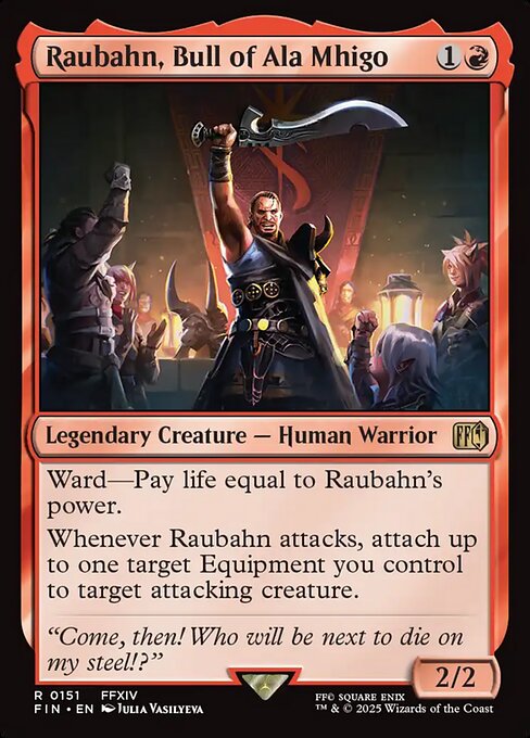 Raubahn, Bull of Ala Mhigo - Final Fantasy FIN - NM - 0151 R (Foil)