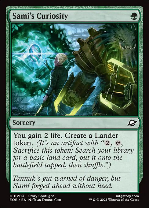 Sami's Curiosity - Edge of Eternities EOE - NM - 0203 C (Foil)