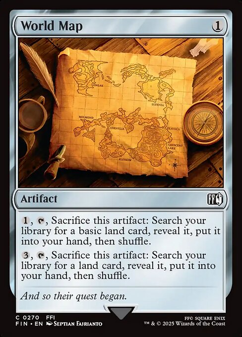 World Map - Final Fantasy FIN - NM - 0270 C (Foil)