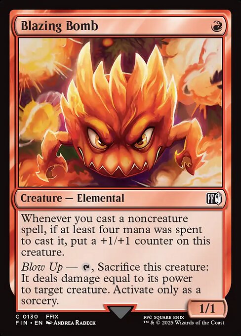 Blazing Bomb - Final Fantasy FIN - NM - 0130 C