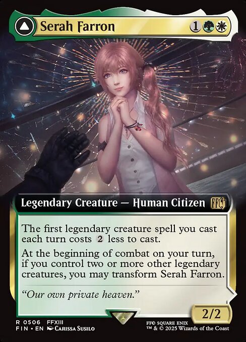 Serah Farron // Crystallized Serah - Final Fantasy FIN - NM - 0506 R (Extended)