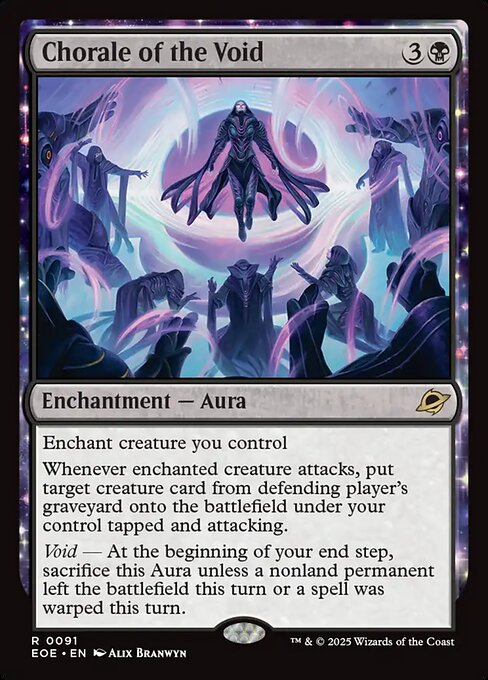 Chorale of the Void - Edge of Eternities EOE - NM - 0091 R (Foil)