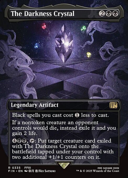 The Darkness Crystal - Final Fantasy FIN - NM - 0335 R (Borderless Foil)